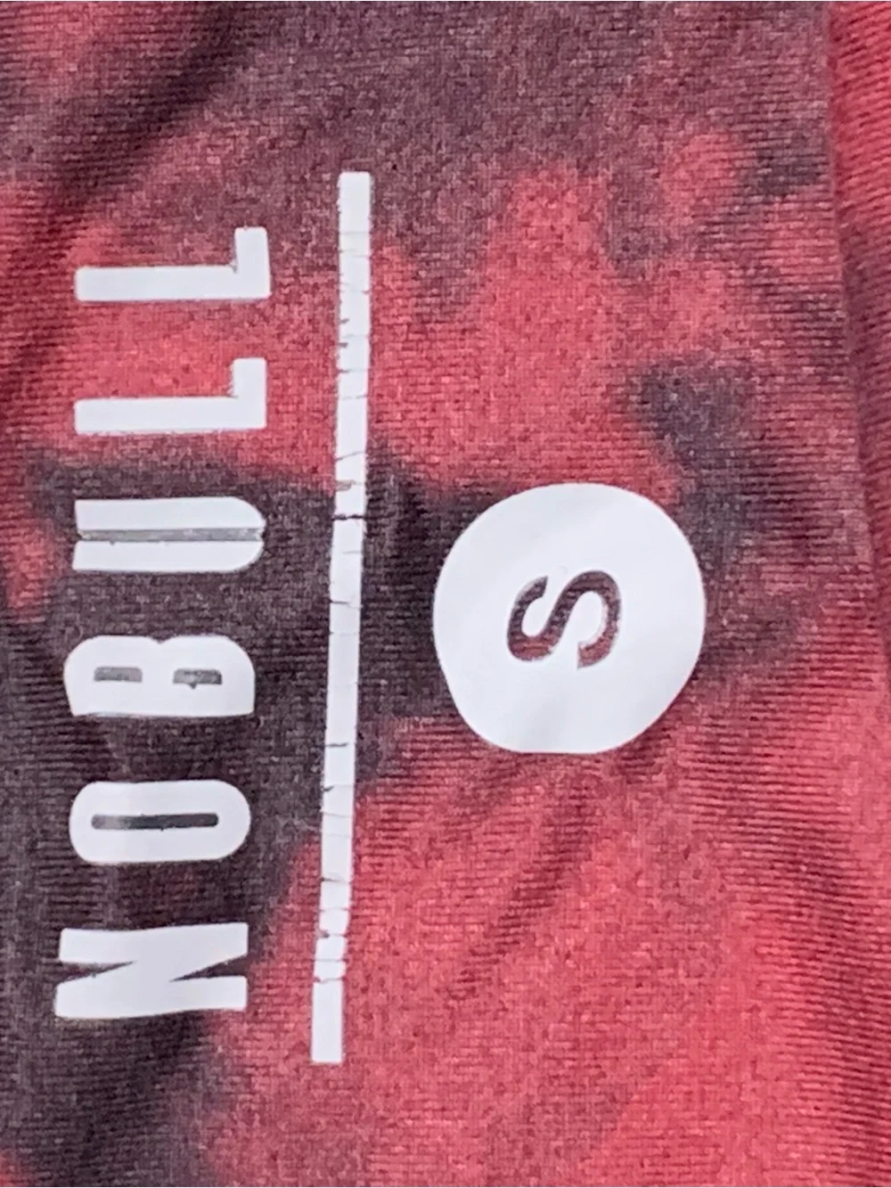 NOBULL Red & Black Tie-Dye Athletic Shorts